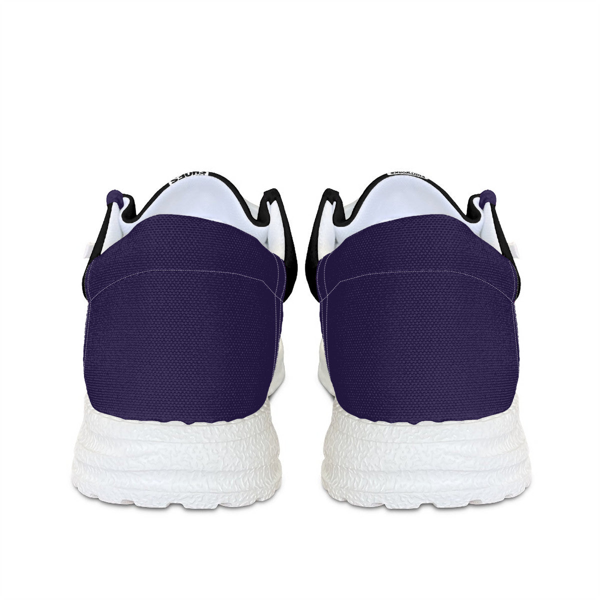 Black and Raven Purple Unisex Canvas Loafers