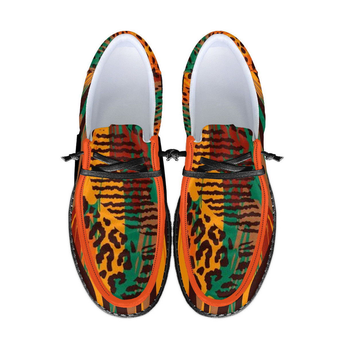 African Canvas Loafers