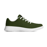 Green Corduroy Unisex Athletic Running Shoes