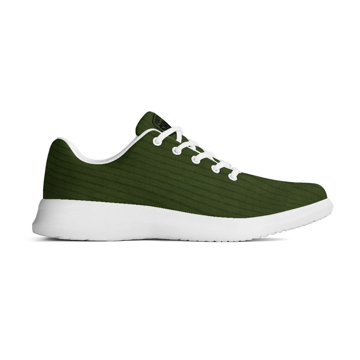 Green Corduroy Unisex Athletic Running Shoes