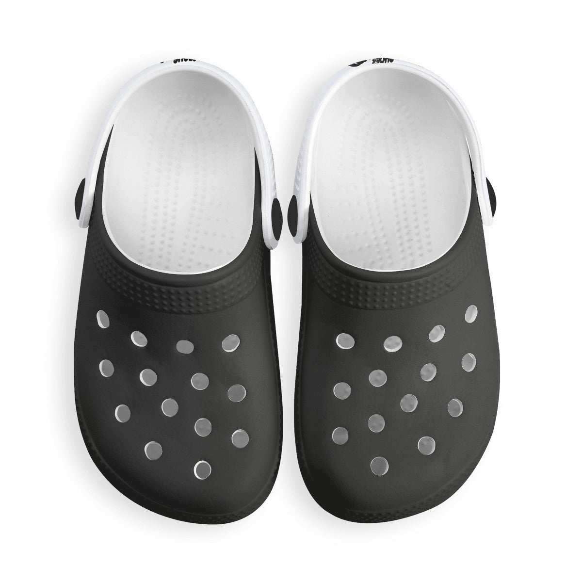 Kid's Black and White Casual Clogs