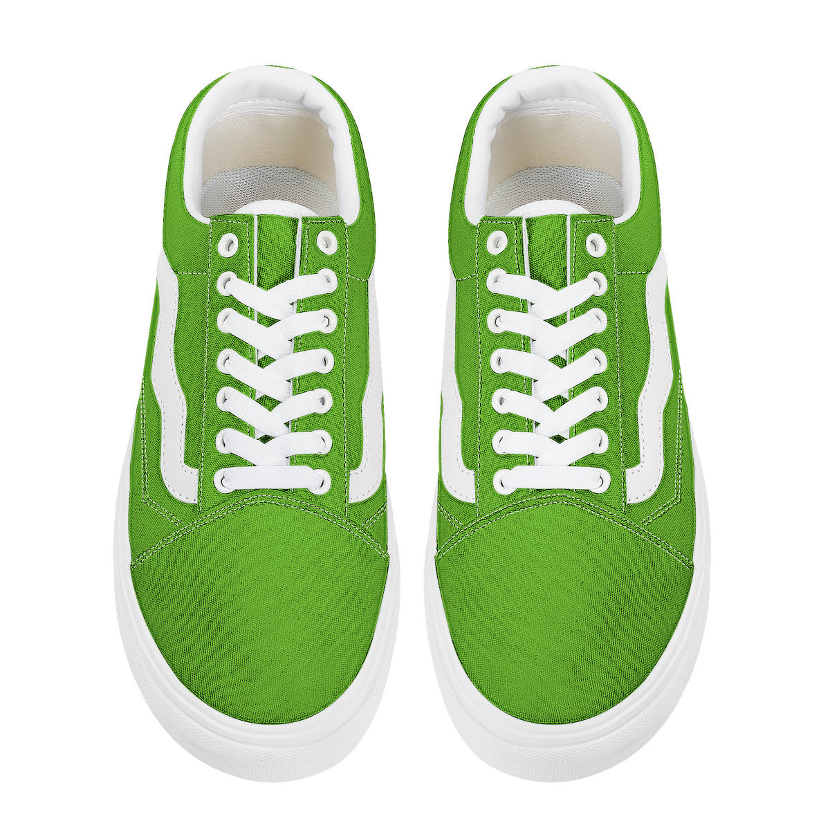 Neon Green Low Top Flat Sneaker