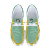 New York Fashion Week Unisex Green Canvas Loafers