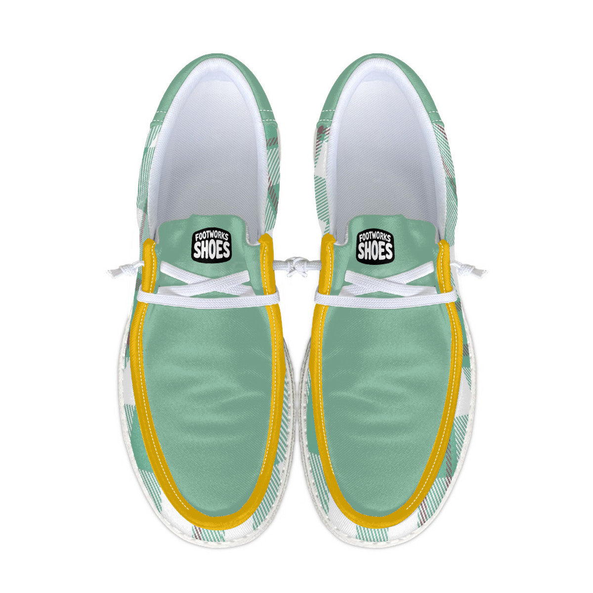 New York Fashion Week Unisex Green Canvas Loafers