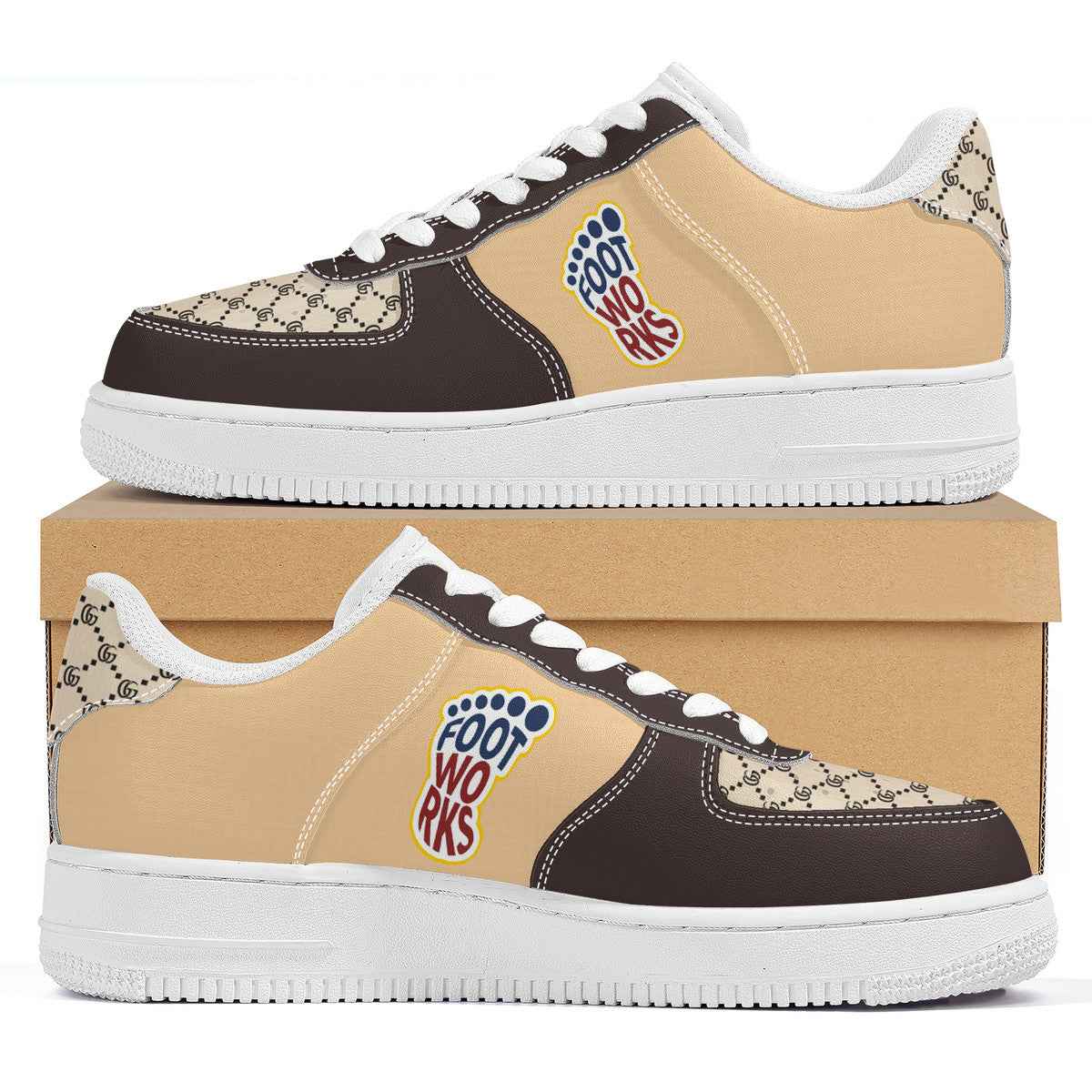 Brown Low Top Unisex Sneaker