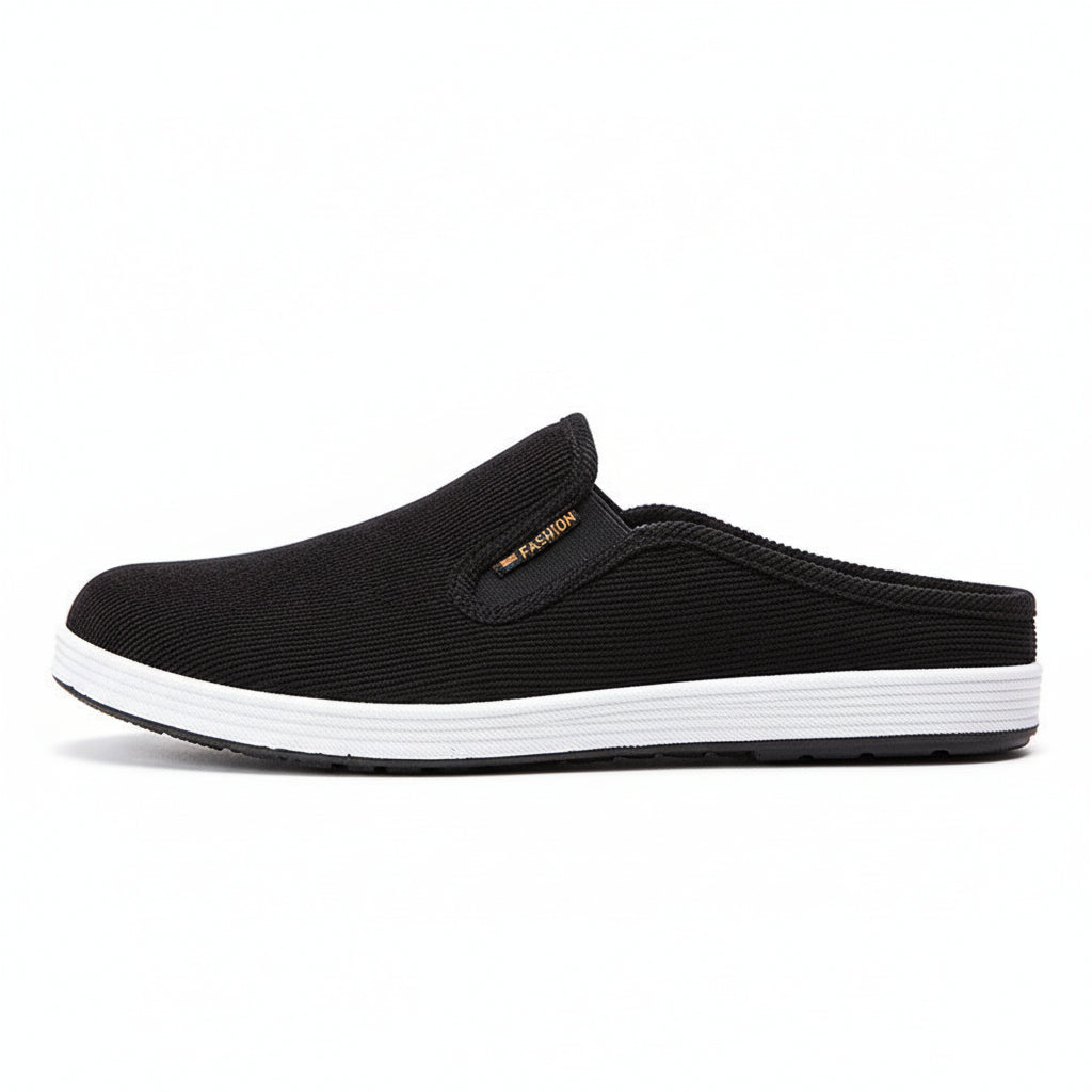Casual Breathable All-match Sneakers Slip-on Heel-free Half Support Non-slip Men's Shoes