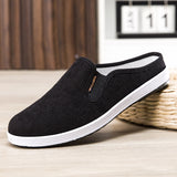 Casual Breathable Black  Slip-on Men's Shoes