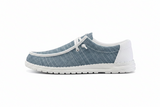 Blue Trendy Canvas Loafers