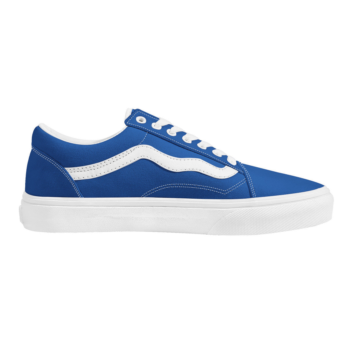 Blue Low Top Flat Sneaker