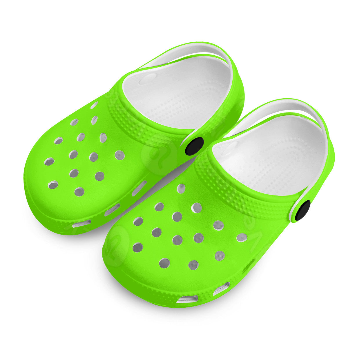 Kid's Neon Green Casual Clogs