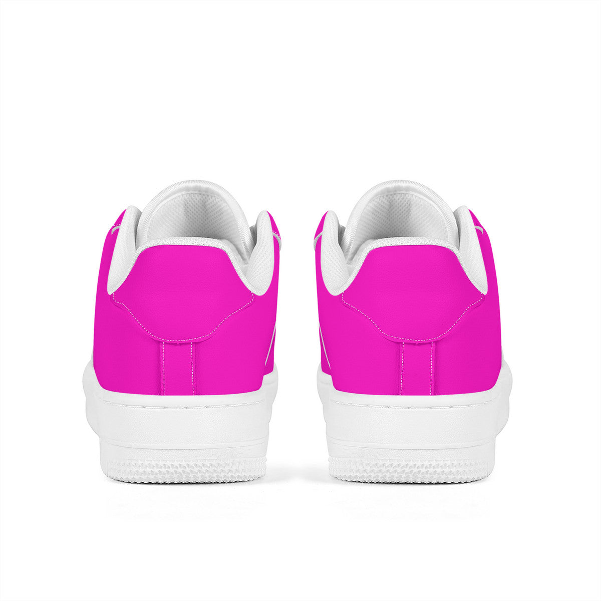 Hot Pink Unisex Microfiber Sneakers