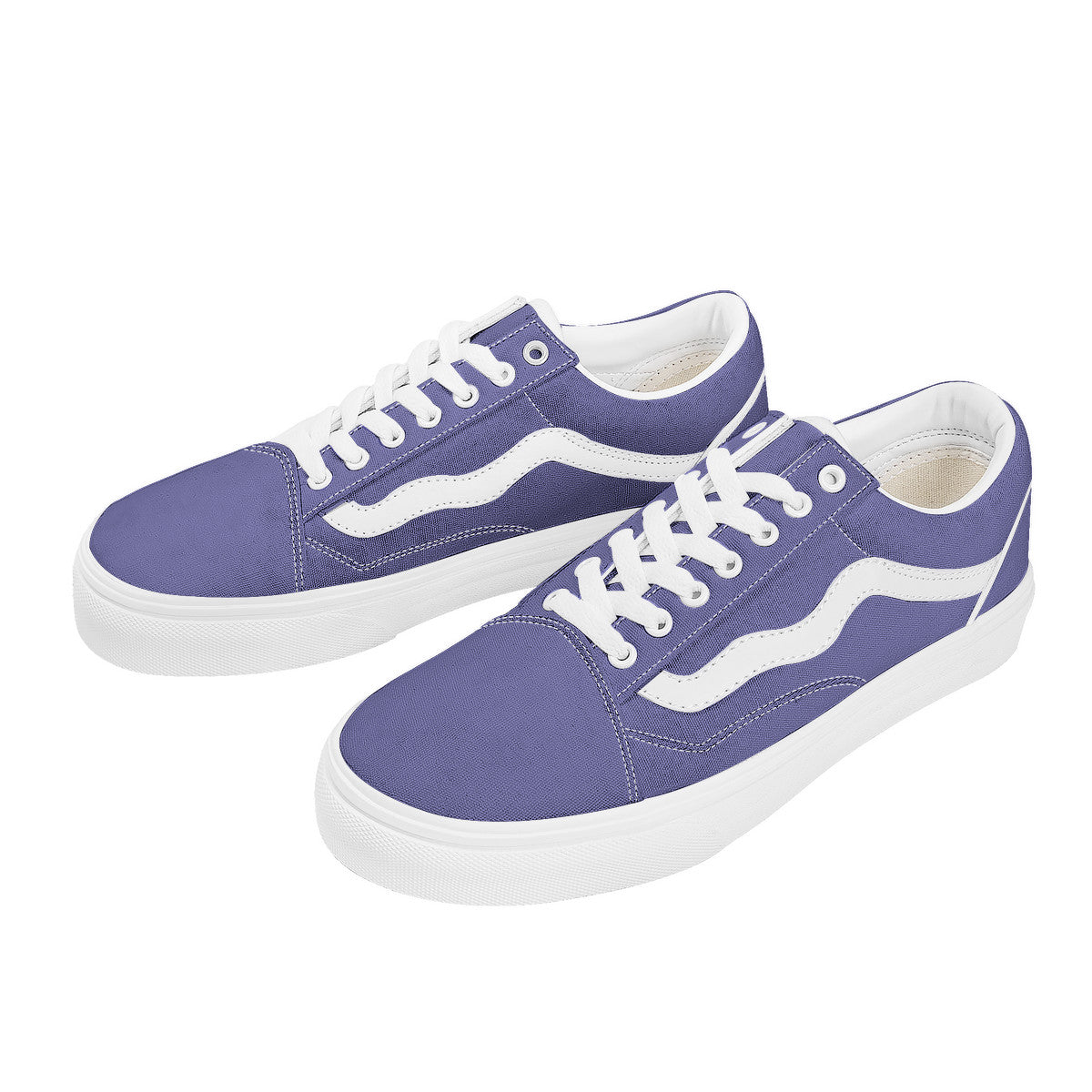 Lavender Purple Low Top Flat Sneaker