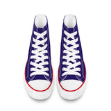 Ravens Purple High Top Canvas Shoes