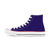 Ravens Purple High Top Canvas Shoes