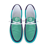 Unisex Aqua Canvas Loafers