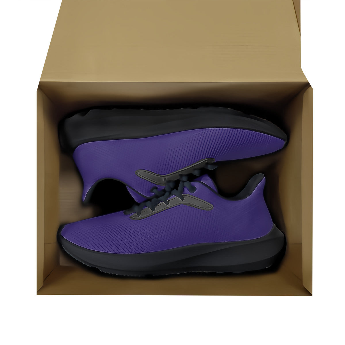 Purple Unisex Lace Up Running Shoes