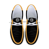 Black and Yellow Unisex Canvas Loafers