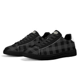 Black Unisex Premium Synthetic Leather Sneakers