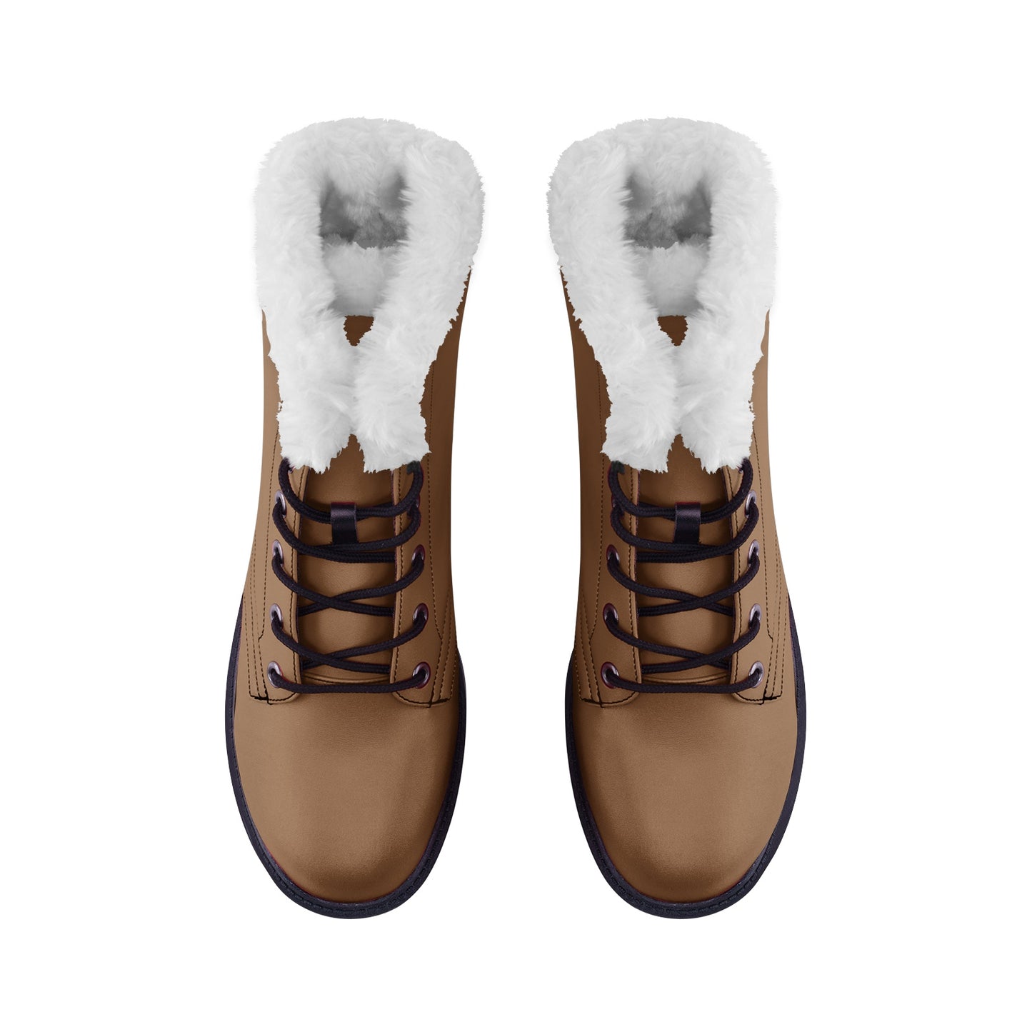 Unisex Brown Lace Up Winter Boots Fashion Comfort Chukka Boots