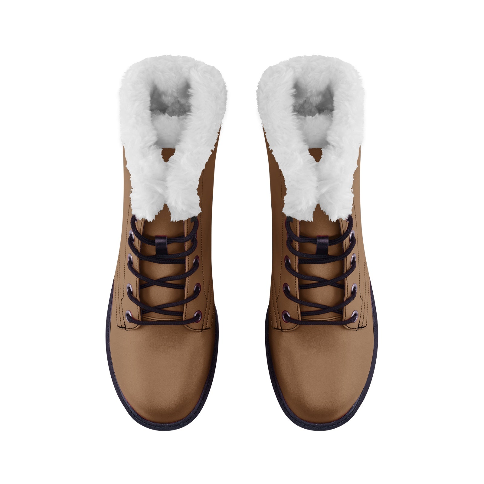 Unisex Brown Lace Up Winter Boots Fashion Comfort Chukka Boots