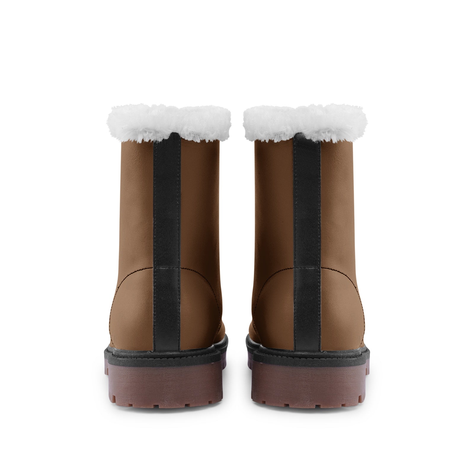 Unisex Brown Lace Up Winter Boots Fashion Comfort Chukka Boots