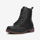 Black Casual Leather Lightweight boots MT