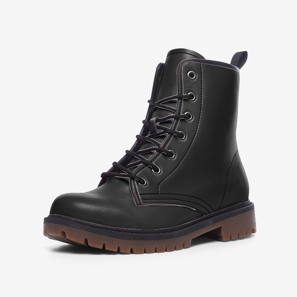 Black Casual Leather Lightweight boots MT