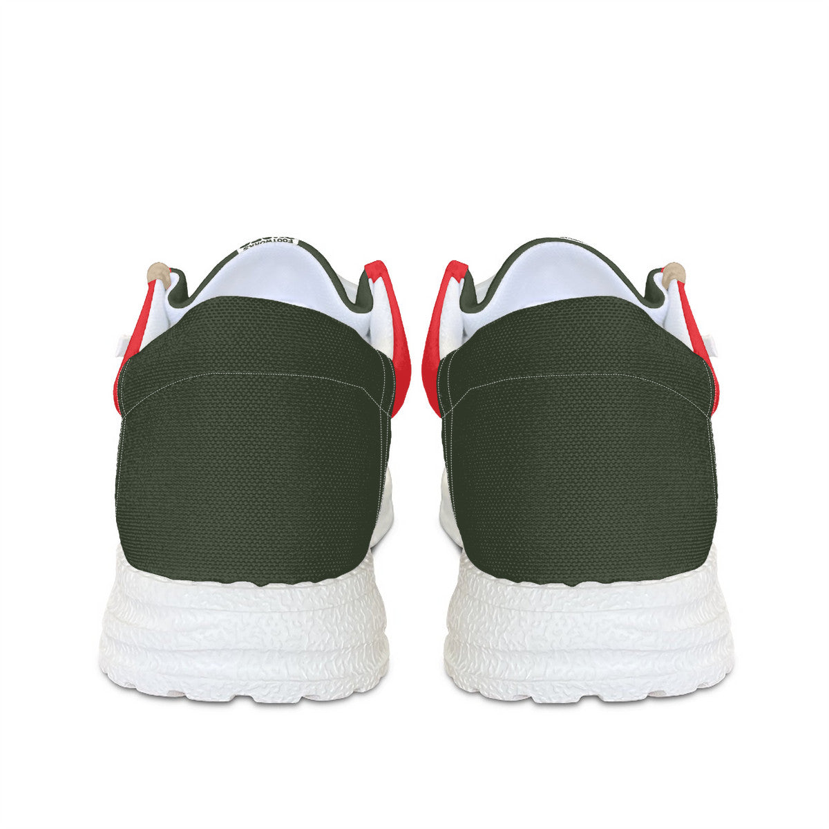 Red and Green Canvas Loafers