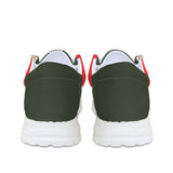 Red and Green Canvas Loafers