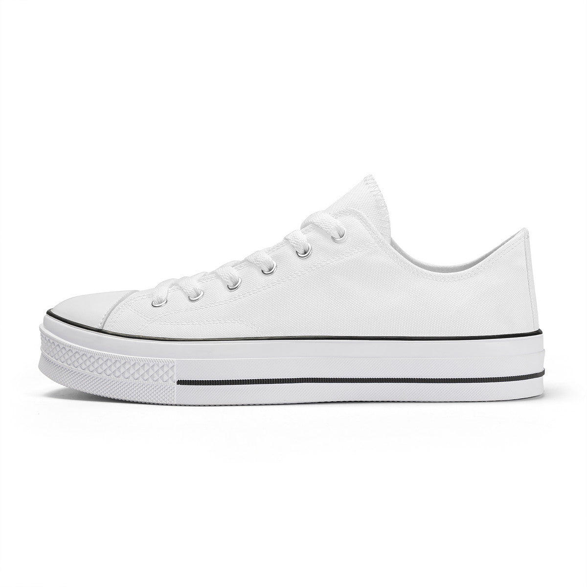 WhiteUnisex Classic Low Top Canvas Shoes