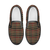 Kids Slip-on houndstooth pattern shoes
