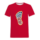 Red Print  swag T-Shirt