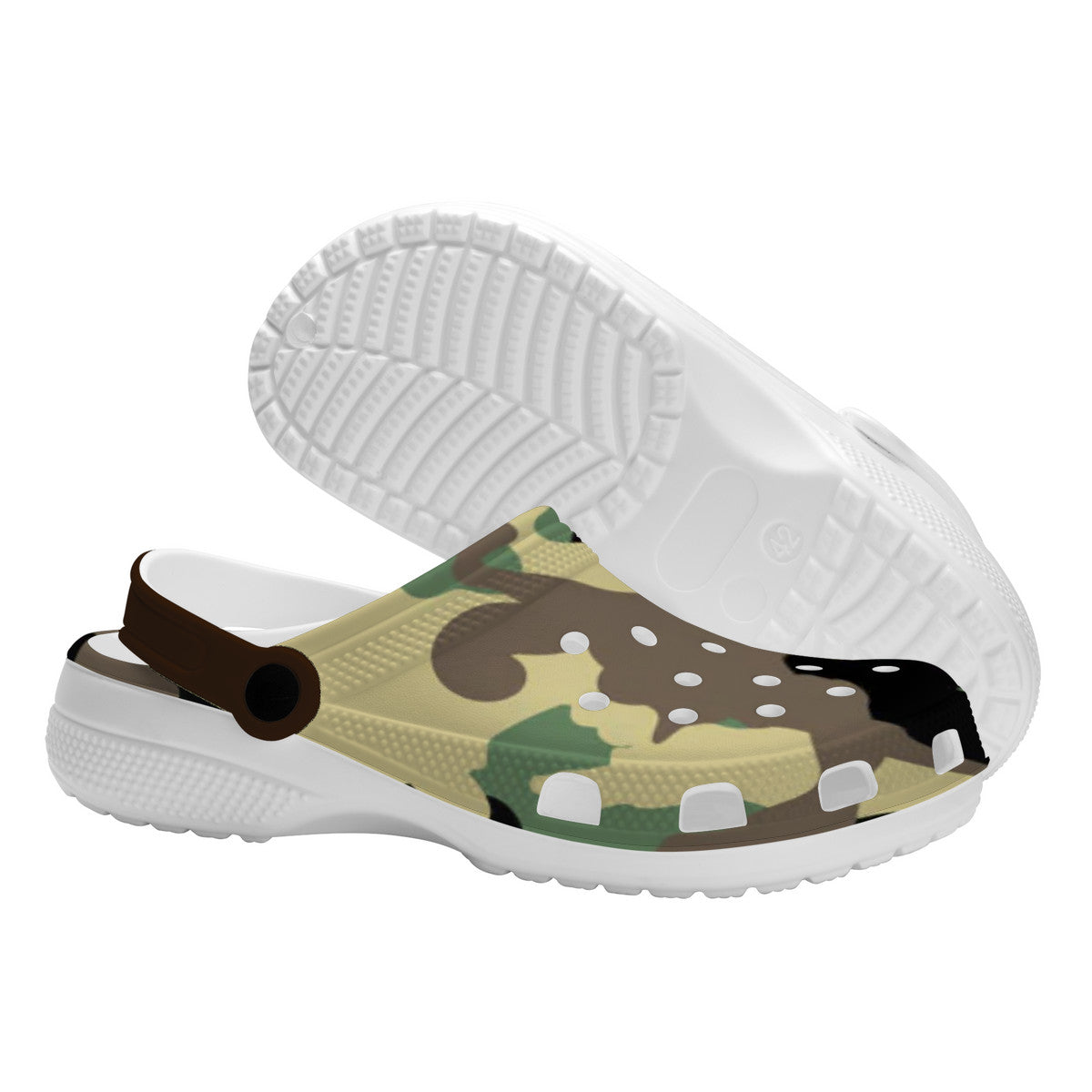 Kids Camo Pattern Clogs