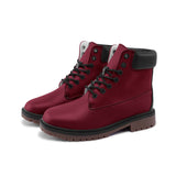 Burgundy Red Premium Lightweight Microfiber Leather Chukka Boots
