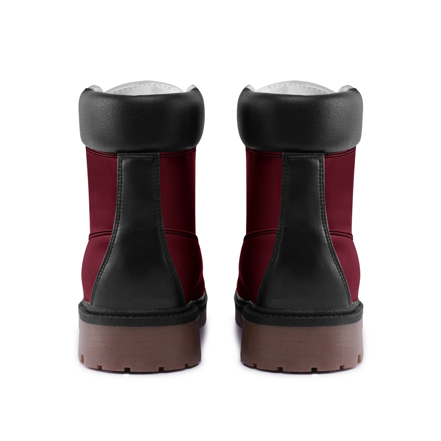 Burgundy Red Premium Lightweight Microfiber Leather Chukka Boots