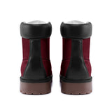 Burgundy Red Premium Lightweight Microfiber Leather Chukka Boots