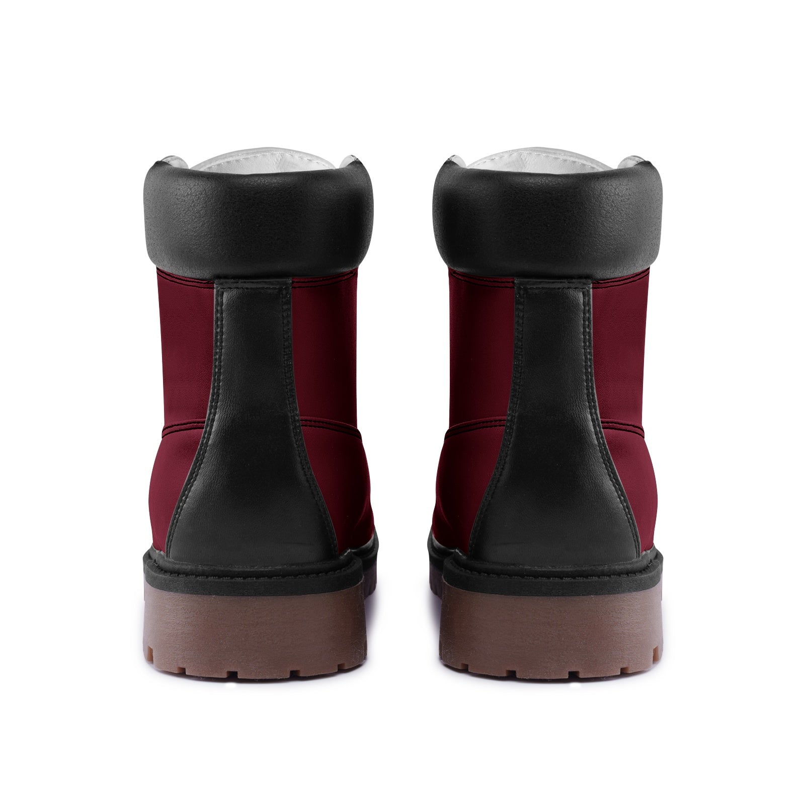 Burgundy Red Premium Lightweight Microfiber Leather Chukka Boots