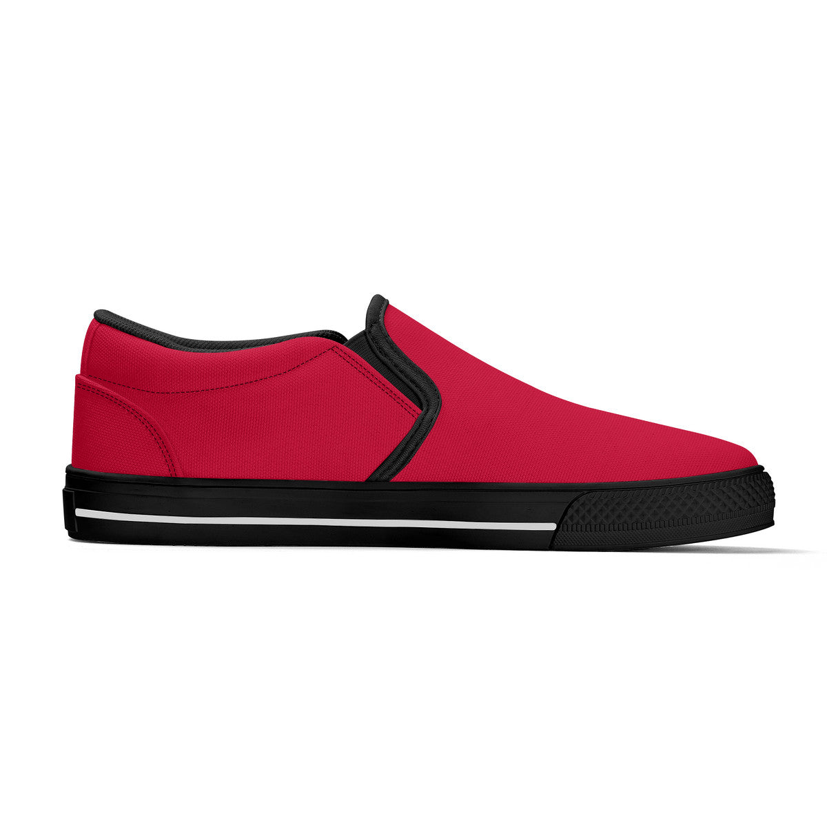 Trendy Red Unisex Slip-on Shoes