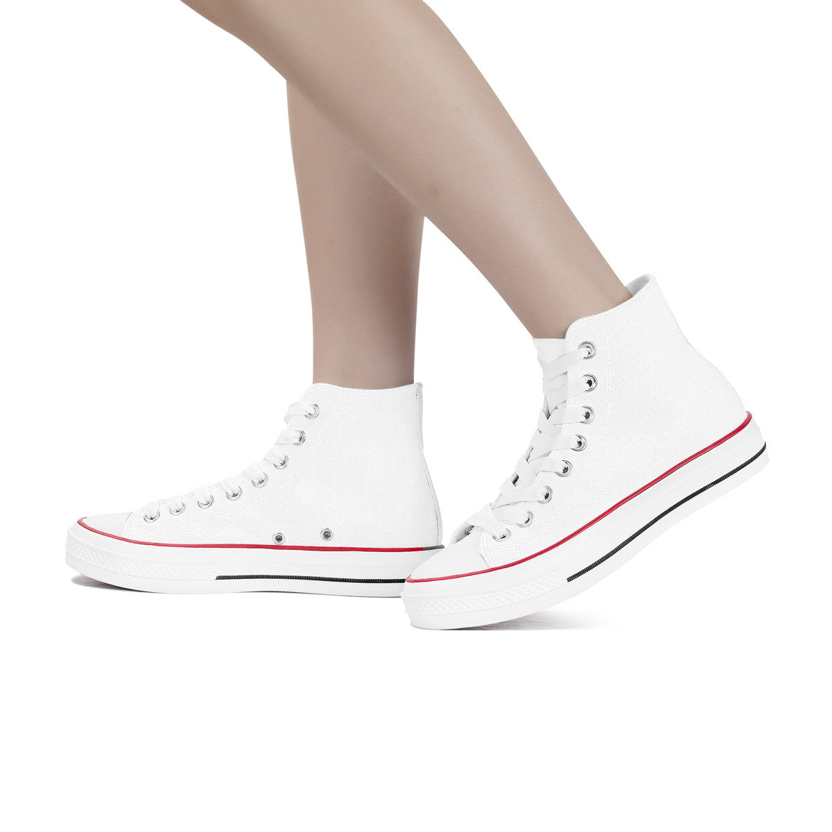 White High Top Canvas Shoes