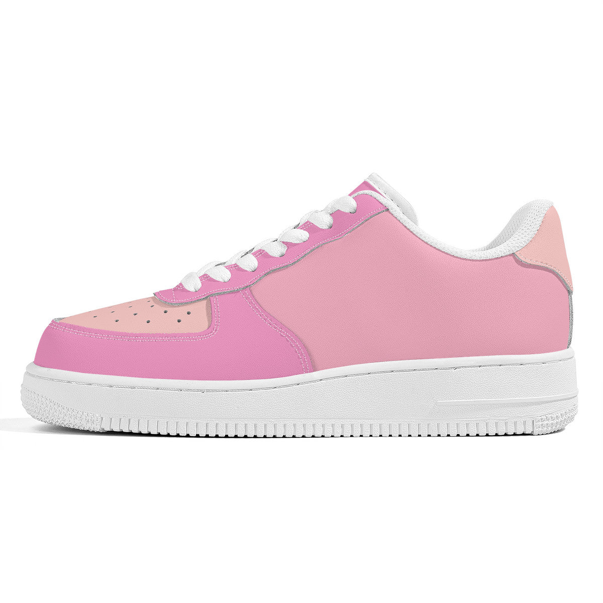 Pink Unisex Microfiber Sneakers