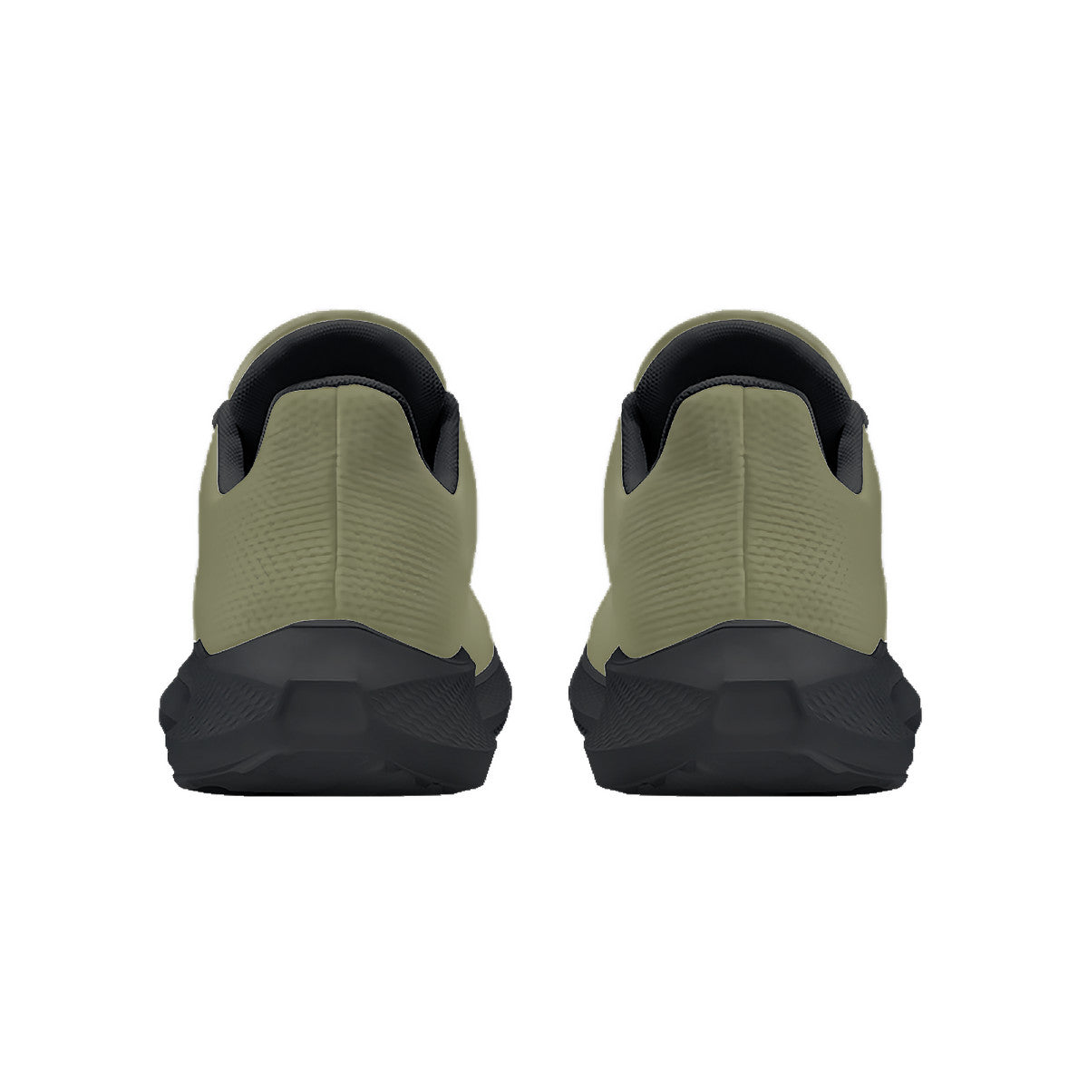 Olive Green Unisex Lace Up Running Shoes