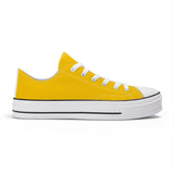 Bannana Yellow Unisex Classic Low Top Canvas Shoes