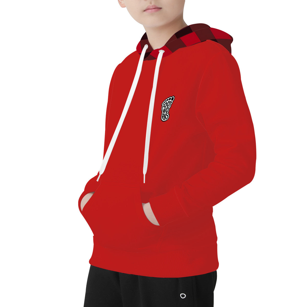 Kids Red and Black Hoodie