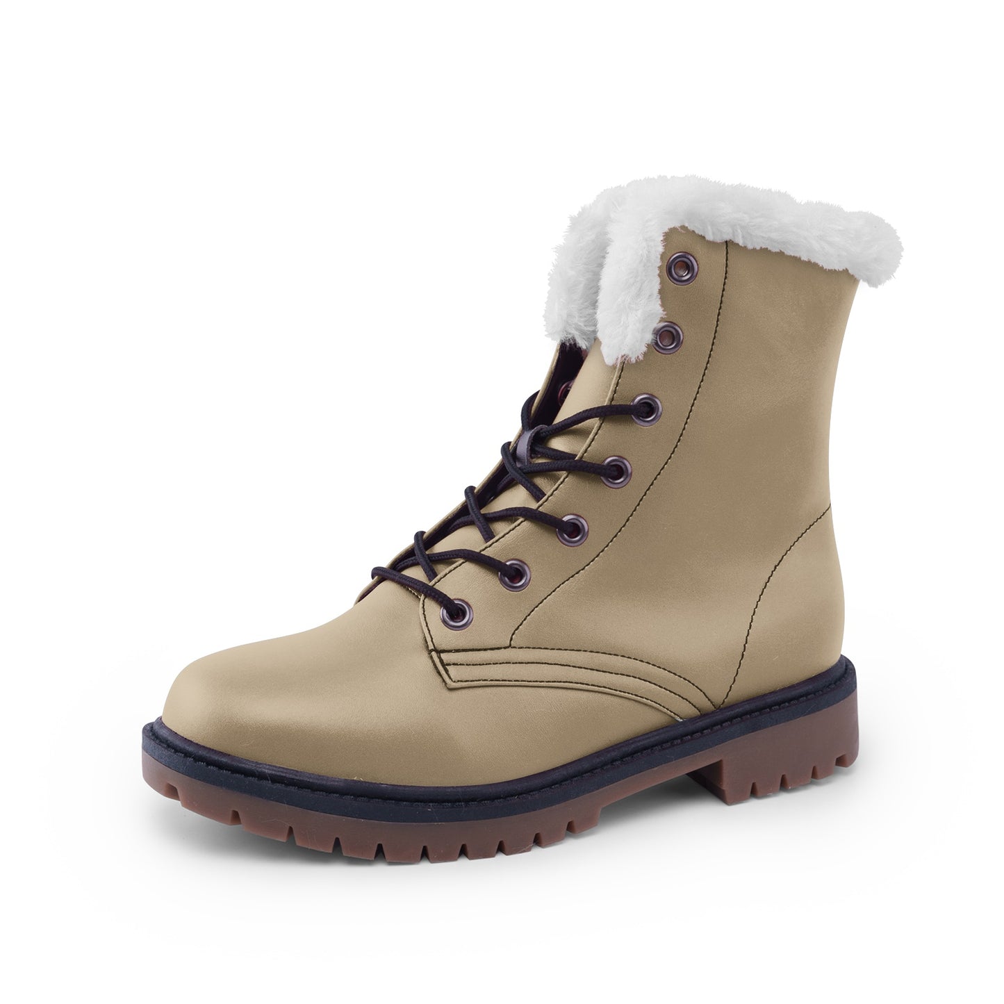 Tan Unisex Lace Up Winter Boots Fashion Comfort Chukka Boots