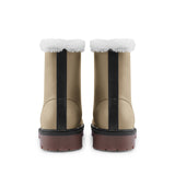 Tan Unisex Lace Up Winter Boots Fashion Comfort Chukka Boots