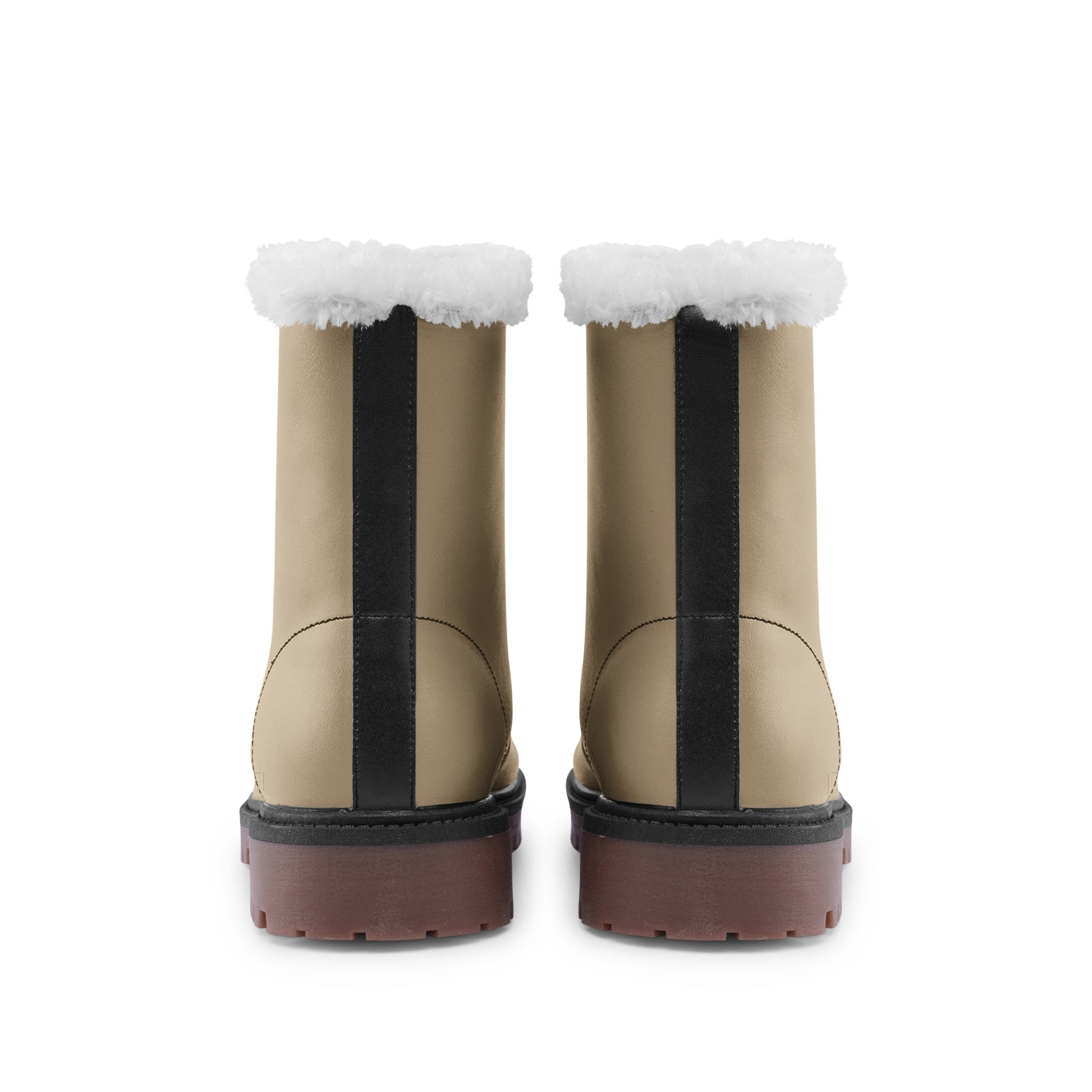 Tan Unisex Lace Up Winter Boots Fashion Comfort Chukka Boots