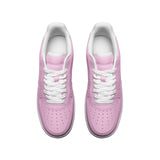 Unisex Bubblegum Pink Low Top Leather Sneakers