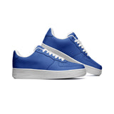 Unisex Cobalt Blue Low Top Leather Sneakers