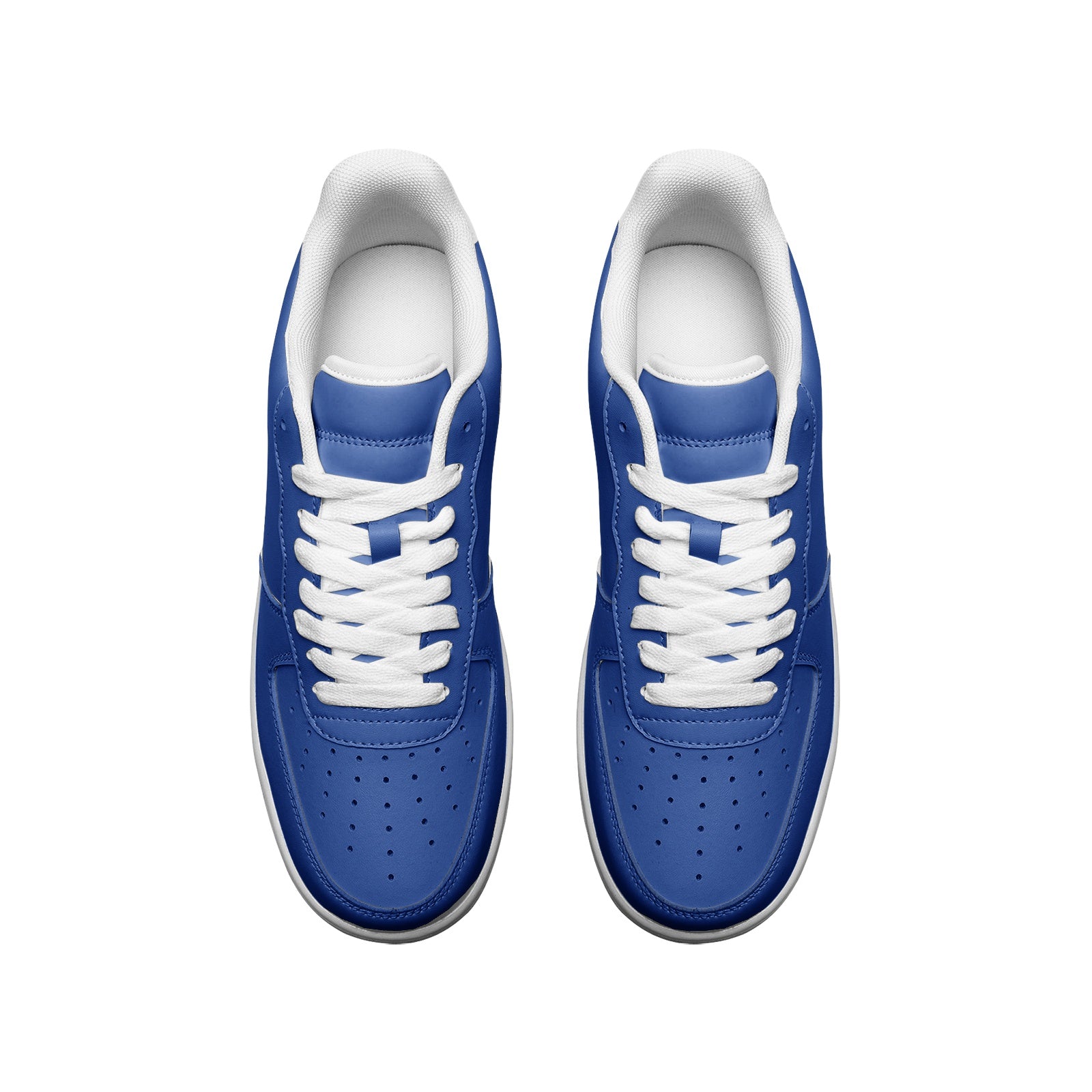 Unisex Cobalt Blue Low Top Leather Sneakers