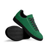 Green Unisex Premium Synthetic Leather Sneakers – Handcrafted Comfort by Footworks Shoes